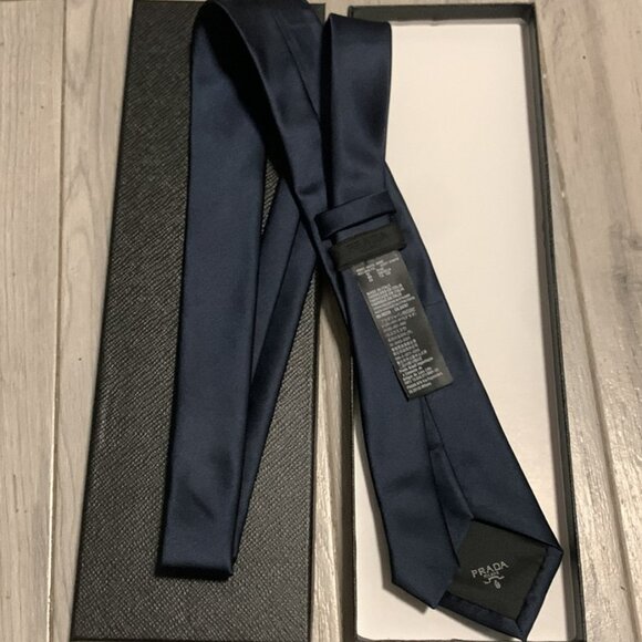 Prada Navy Blue Tie - Picture 2 of 3